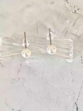 Boucles d'oreilles mariée Puce Lune de Soie