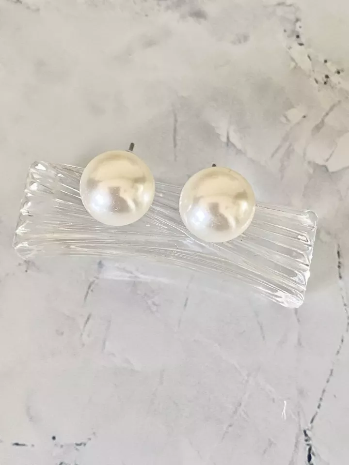 Boucles d'oreilles mariée Puce  Douceur de Perle