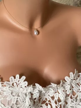 Collier mariée Goutte de Perle