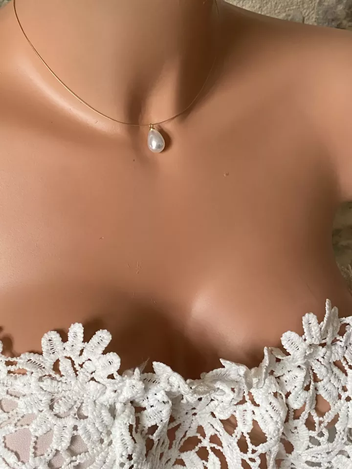 Collier mariée Goutte de Perle