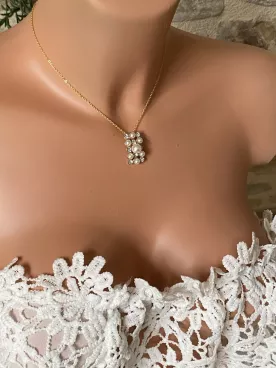 Collier Mariée Lumière Rectangulaire