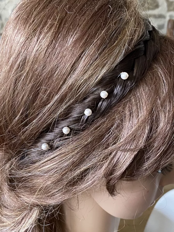 Pics à cheveux Nuée de Perles- Lot de 5