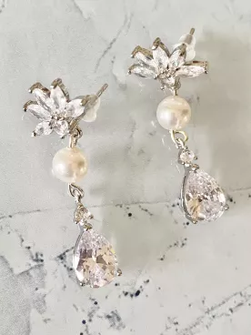 Boucles d'oreilles mariée Clarté d’Aurore
