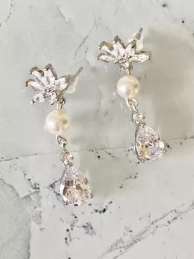 Boucles d'oreilles mariée Clarté d’Aurore