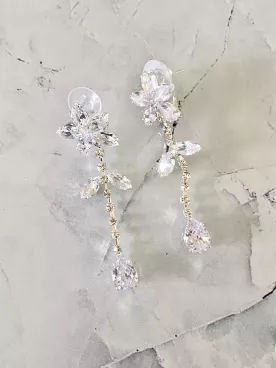 Boucles d'oreilles mariée Amélia