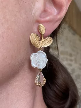 Boucles d'oreilles mariée Ivresse Florale