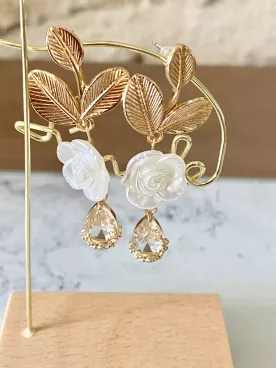 Boucles d'oreilles mariée Ivresse Florale