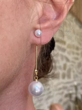 Boucles d’oreilles de mariée - Perles Suspendues