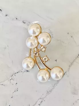 Boucles d’oreilles de mariée - Grappe d’Éclat