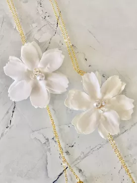 Collier de dos mariée  Délice de Soie