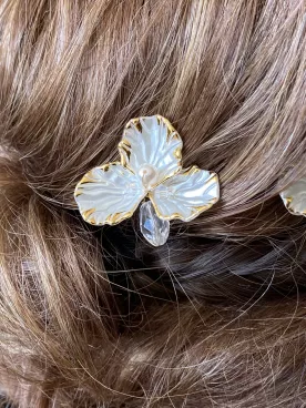 Pics à cheveux Trio d’Orchidées- Lot de 3