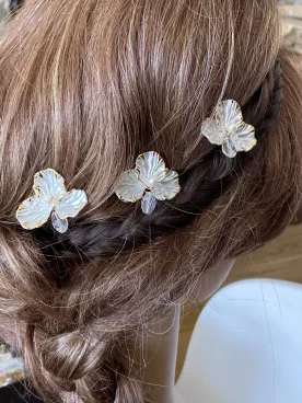 Pics à cheveux Trio d’Orchidées- Lot de 3