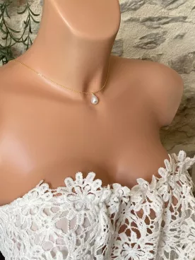 Collier de dos mariée  Aurélia