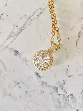 Collier Éclat Pur -  Zirconium scintillant & finesse intemporelle