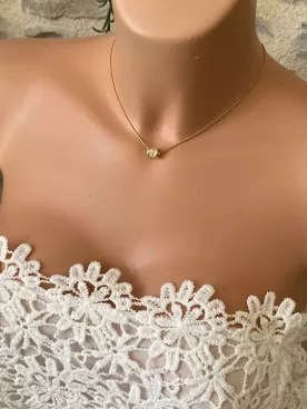 Collier  Ligne d’Éclat -  Cylindre en zirconium & finesse lumineuse
