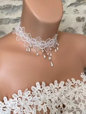 Collier mariée Éclat de Dentelle