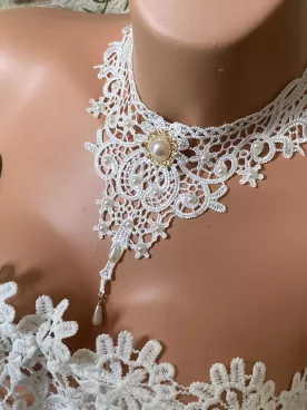 Collier mariée Murmure de Dentelle