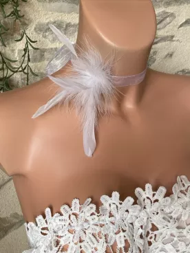 Collier mariée Plume de Promesse