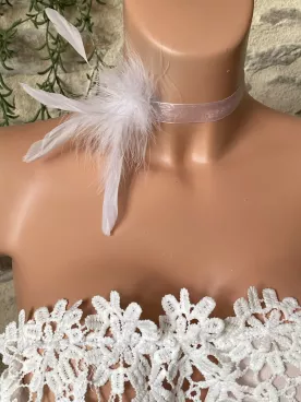 Collier mariée Plume de Promesse