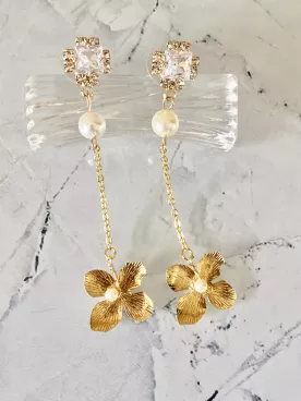 Boucles d'oreilles mariée Cléa