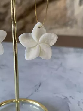 Boucles d'oreilles mariée Fleur de Vœux