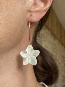 Boucles d'oreilles mariée Fleur de Vœux