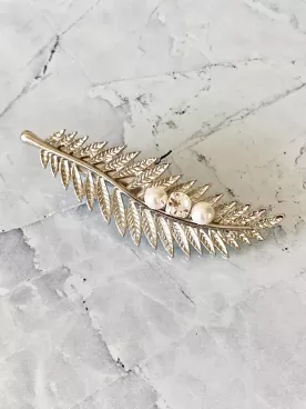 Pince de Mariée  Feuille d’Éclat