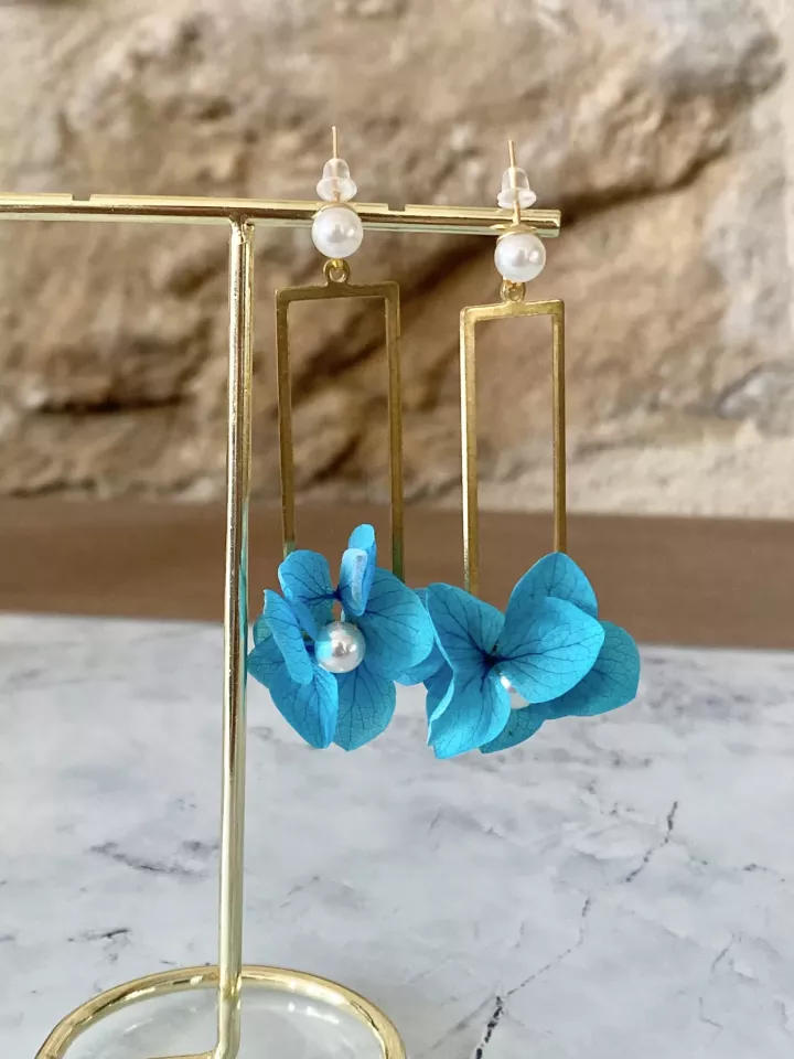 Boucles d'oreilles mariée Fleur de Brume