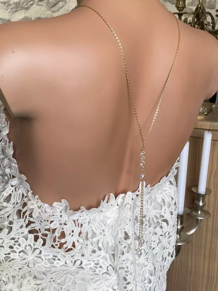 Collier de dos mariée Éclat Secret Collier de dos mariée Éclat Secret