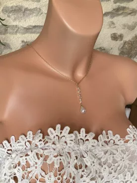 Collier de dos mariée Éclat Secret