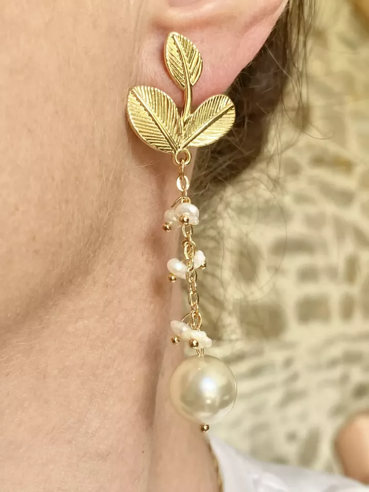 Boucles d'oreilles mariée Valentine