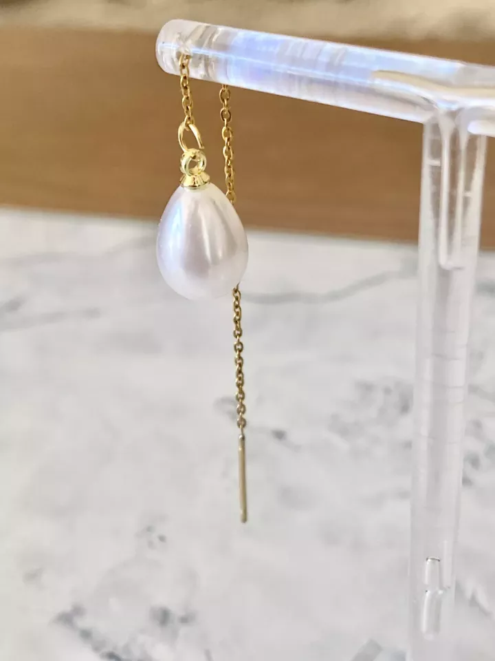 Boucles d'oreilles mariée Perles de Minuit