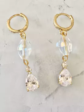 Boucles d'oreilles mariée Douce Rétro