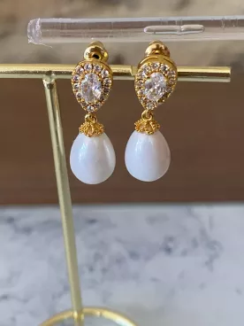 Boucles d'oreilles mariée Éclats d’Élise