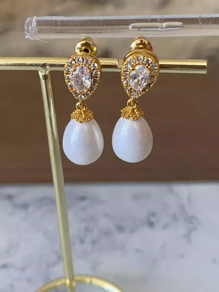 Boucles d'oreilles mariée Éclats d’Élise