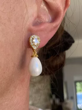 Boucles d'oreilles mariée Éclats d’Élise