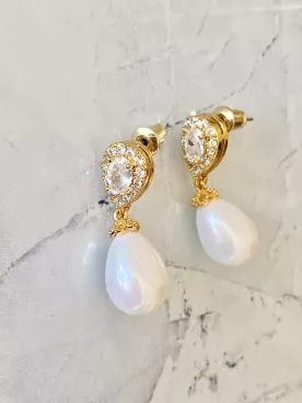 Boucles d'oreilles mariée Éclats d’Élise