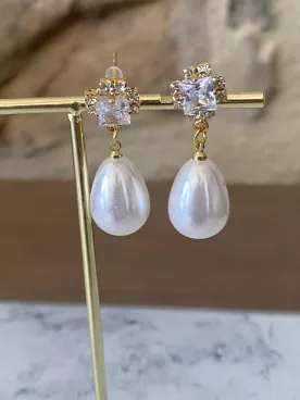 Boucles d'oreilles mariée Reflets d’Époque