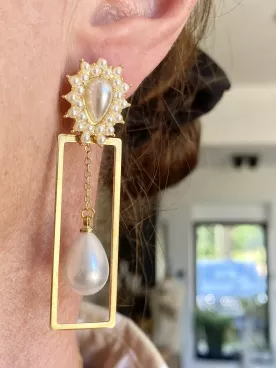 Boucles d'oreilles mariée Audace Éclatante