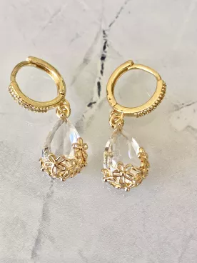 Boucles d'oreilles mariée Rosée d’Or