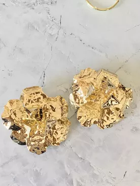 Boucles d'oreille Orchidée d’Or