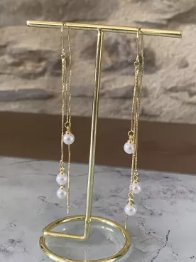 Boucles d'oreilles mariée Larmes de Soie