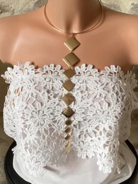 Collier ras du cou doré design géométrique – bijou moderne XXL Cascade