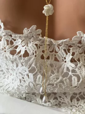 Collier de dos mariée Ivorya