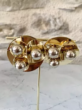 Boucles d’oreilles XXL Nova –  Dorées ou argentées tendance