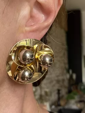 Boucles d’oreilles XXL Nova –  Dorées ou argentées tendance