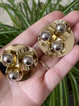 Boucles d’oreilles XXL Nova –  Dorées ou argentées tendance