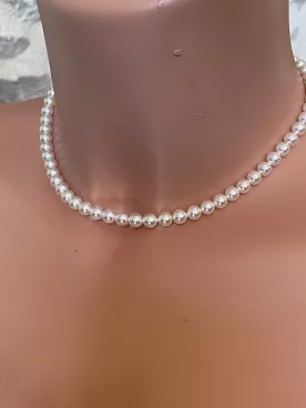 Collier Ras-du-Cou Clara – Perles Nacrées Swarovski | Mariée | Style Classique ou Vintage