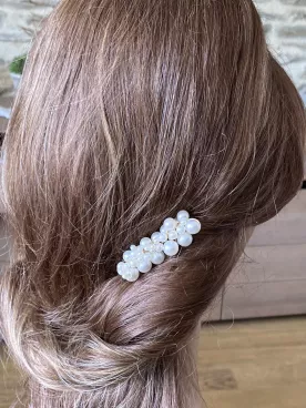 Peigne de Mariée Naé – Peigne doré ou argenté avec perles nacrées – Accessoire élégant pour coiffure mariage bohème