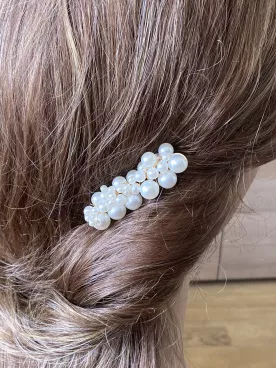 Peigne de Mariée Naé – Peigne doré ou argenté avec perles nacrées – Accessoire élégant pour coiffure mariage bohème